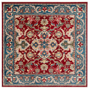 Safavieh Kashan Traditional Elegance Runner Rug – Luxurious Floral Patterns For Stylish Hallways And Spaces Red ,Blue Polypropylene Pile Ksn307q-214