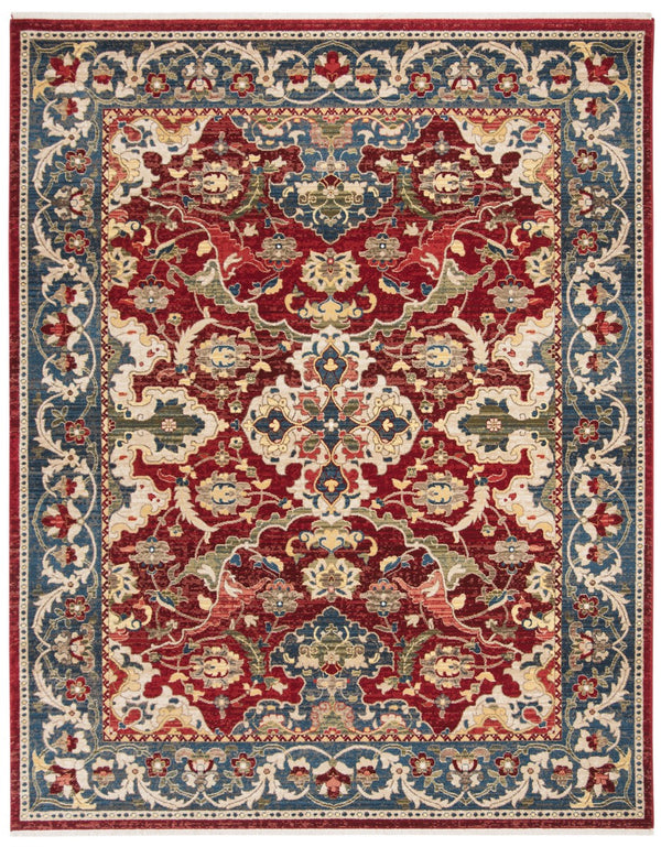 Safavieh Kashan 307 Power Loomed  Rug Red / Blue KSN307Q-7SQ
