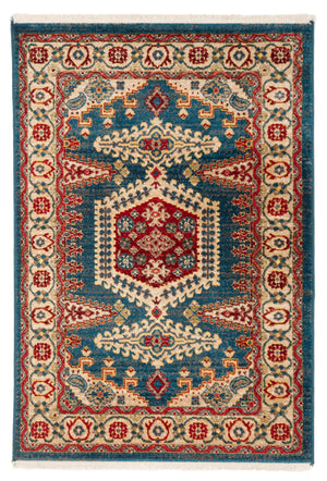 Safavieh Kashan Traditional Turkish Area Rug – Elegant Power-loomed Design For Timeless Home Decor Appeal Navy Blue ,Ivory Polypropylene Pile Ksn308n-4