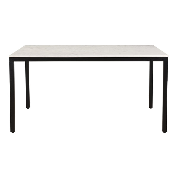 Moe's Home Parson Marble Small Dining Table - Contemporary Design With Unique Natural Veining And Iron Frame White Marble,Iron Ky-1021-02-0