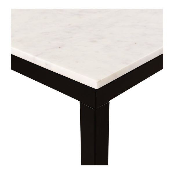 Moe's Home Parson Marble Mini Desk - Elegant Contemporary Design With Unique Natural Veining And Iron Frame White Marble,Iron Ky-1025-02-0