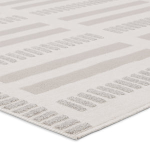 Jaipur Living Vibe by Jaipur Living Adisa Plush Polyester Stripe Rug for Indoor Outdoor Spaces 6'7"X9'6" RUG158509