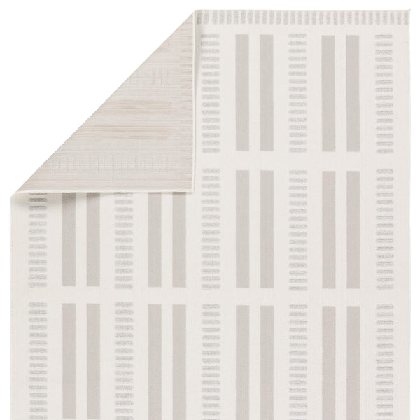 Jaipur Living Vibe by Jaipur Living Adisa Plush Polyester Stripe Rug for Indoor Outdoor Spaces 6'7"X9'6" RUG158509