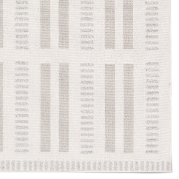 Jaipur Living Vibe by Jaipur Living Adisa Plush Polyester Stripe Rug for Indoor Outdoor Spaces 6'7"X9'6" RUG158509