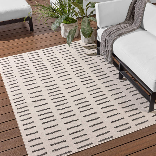 Jaipur Living Vibe by Jaipur Living Javyn Geometric Polyester Indoor Outdoor Rug for Rooms 6'7"X9'6" RUG158514