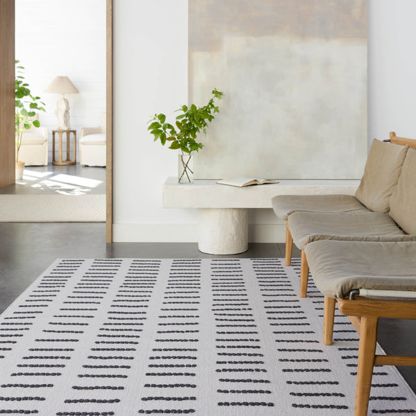 Jaipur Living Vibe by Jaipur Living Javyn Geometric Polyester Indoor Outdoor Rug for Rooms 6'7"X9'6" RUG158514