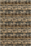 Kaleidoscopic Area Rug: Eco-Friendly Striped Design, Multicolor Palette, Low Pile