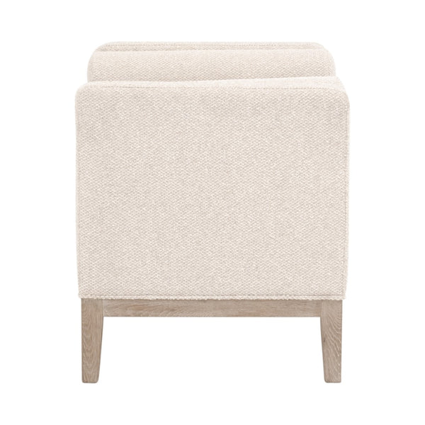 Essentials For Living Keaton Upholstered Accent Stool - Stylish Gray Oak Frame With Soft Livesmart Fabric & Bolster Pillows Livesmart Gellar,Linen,Natural Gray Oak Solid Oak Wood,Mdf,Plywood 6700-s.Lglin/Ng