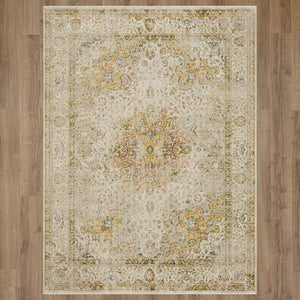Karastan Rugs Memento Keepsake Machine Woven Polyester Area Rug Cream 10' x 14'