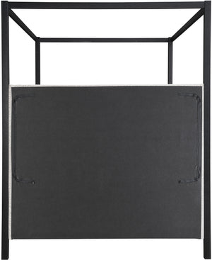 Kelly Cream Boucle Fabric King Bed KellyCream-K Meridian Furniture