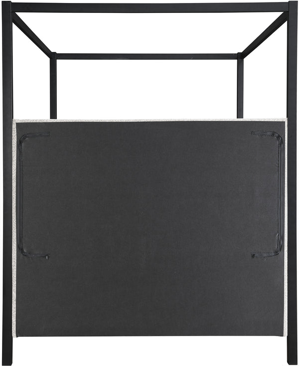 Kelly Cream Boucle Fabric Queen Bed KellyCream-Q Meridian Furniture