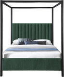 Kelly Green Boucle Fabric Full Bed KellyGreen-F Meridian Furniture