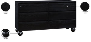 Kent Black Dresser KentBlack-D Meridian Furniture