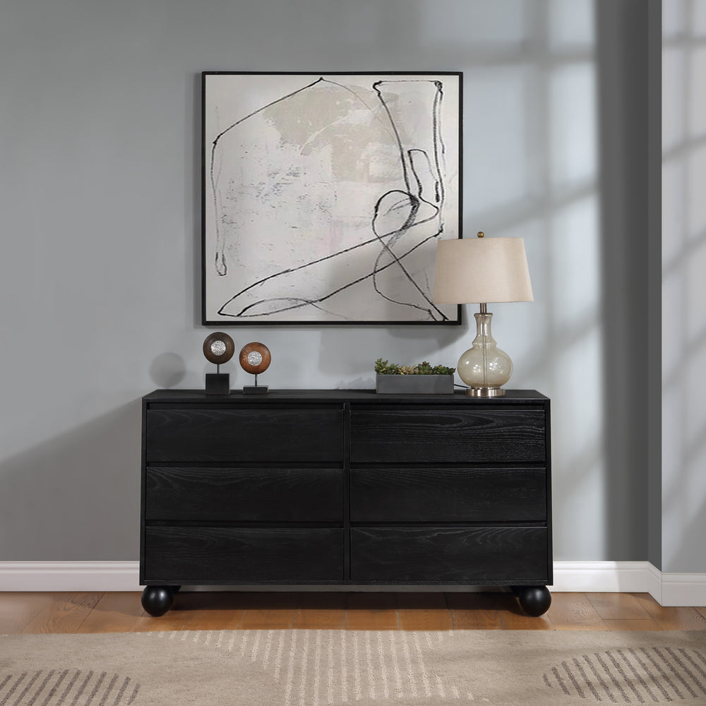 Kent Black Dresser KentBlack-D Meridian Furniture