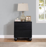 Kent Black Night Stand KentBlack-NS Meridian Furniture