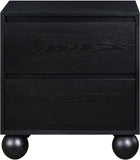 Kent Black Night Stand KentBlack-NS Meridian Furniture