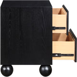 Kent Black Night Stand KentBlack-NS Meridian Furniture