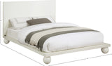 Kent Cream King Bed KentCream-K Meridian Furniture