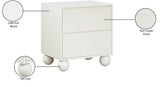 Kent Cream Night Stand KentCream-NS Meridian Furniture