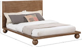 Kent Walnut King Bed KentWalnut-K Meridian Furniture