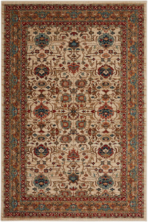 Keralam Cream 3' 5" x 5' 5" Area Rug Karastan Rugs
