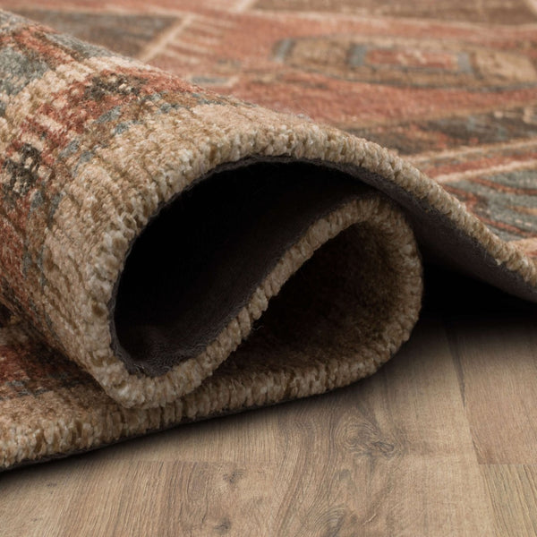 Karastan Rugs Zula Kinshasa Machine Woven Printed Polyester Area Rug Antique 8' x 10'