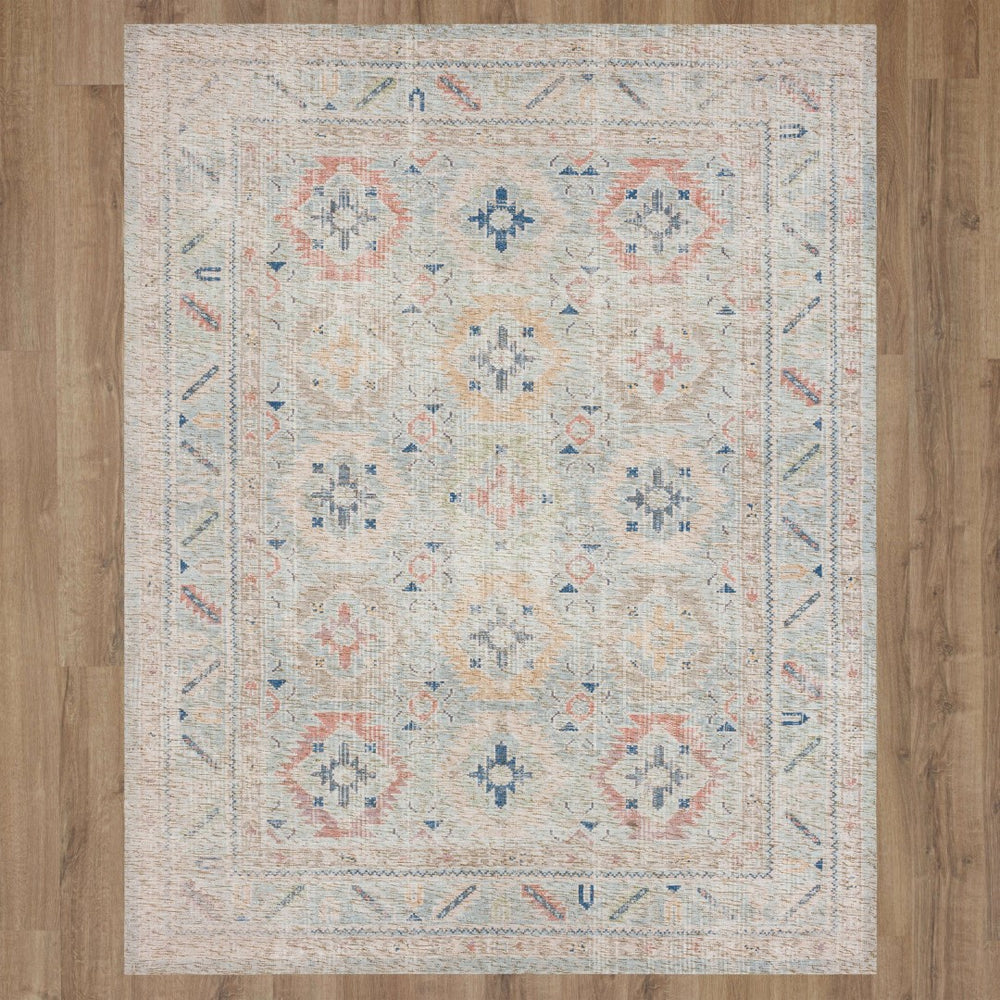 Karastan Rugs Zula Kismu Machine Woven Printed Polyester Area Rug Multi 8' x 10'