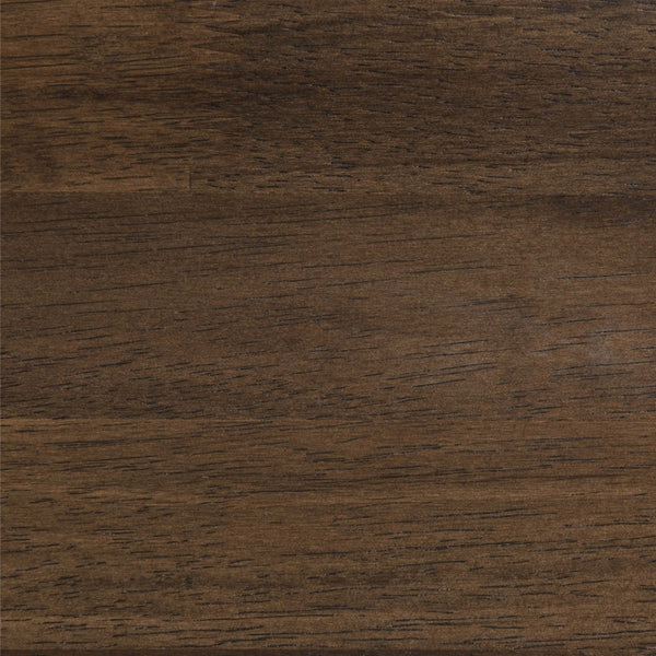 Meridian Furniture Kivo Solid Wood 2 Drawer Nightstand with Slatted Fronts and Tapered Legs Mid-century Bedroom Walnut KivoBrown-NS