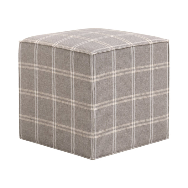 Essentials For Living Knox Accent Cube: Versatile Upholstered Furniture In Livesmart Fabric - Stylish & Functional Solution Livesmart Walden,Stone Plywood 6434.Wsto