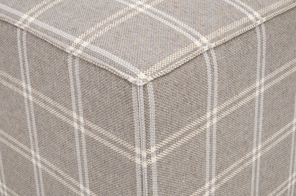 Essentials For Living Knox Accent Cube: Versatile Upholstered Furniture In Livesmart Fabric - Stylish & Functional Solution Livesmart Walden,Stone Plywood 6434.Wsto