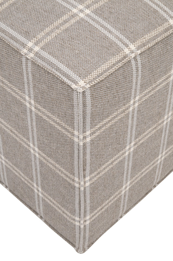 Essentials For Living Knox Accent Cube: Versatile Upholstered Furniture In Livesmart Fabric - Stylish & Functional Solution Livesmart Walden,Stone Plywood 6434.Wsto