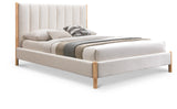 Kona Cream Polyester Fabric King Bed KonaCream-K Meridian Furniture