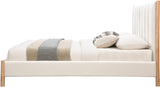 Kona Cream Polyester Fabric King Bed KonaCream-K Meridian Furniture