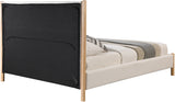 Kona Cream Polyester Fabric King Bed KonaCream-K Meridian Furniture