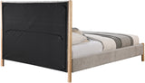 Kona Grey Polyester Fabric King Bed KonaGrey-K Meridian Furniture