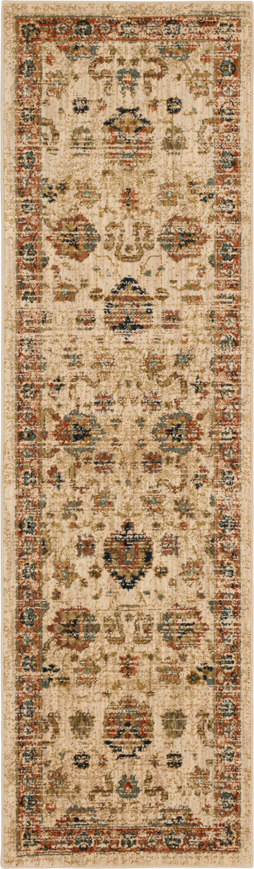 Koyna Cream 3' 5" x 5' 5" Area Rug Karastan Rugs
