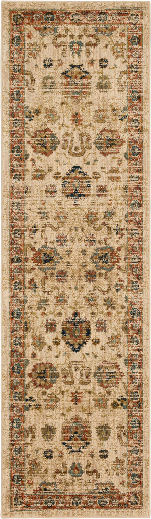 Koyna Cream 2' 4" x 7' 10" Area Rug Karastan Rugs