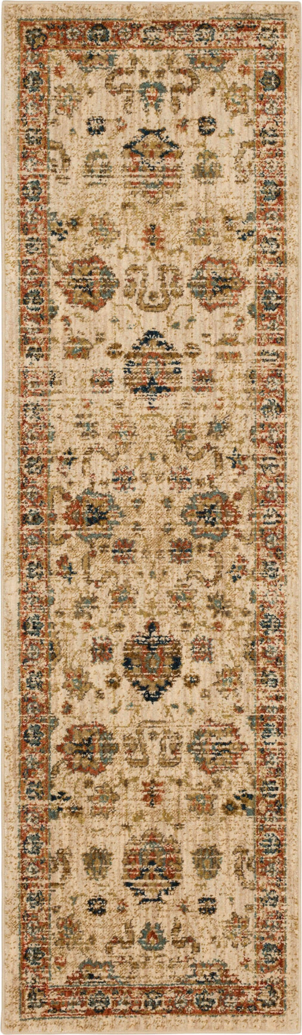 Koyna Cream 2' 4" x 7' 10" Area Rug Karastan Rugs