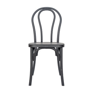 English Elm HERCULES Commercial-Grade Indoor/Outdoor Resin Thonet Style Chair - Stackable & Weather-Resistant Black L-9-M5-BLK-GG