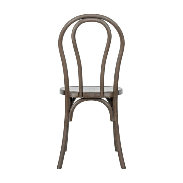 English Elm HERCULES Commercial-Grade Indoor/Outdoor Resin Thonet Style Chair - Stackable & Weather-Resistant Dark Brown L-9-M5-DKBRN-GG