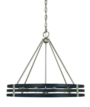 Framburg 10-light Elegant Satin Pewter & Matte Black Luxe Chandelier – Perfect For Modern Home Décor! Satin Pewter,Matte Black Metal L1125 Sp/Mblack