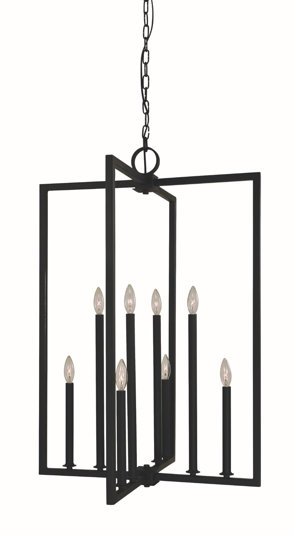 Framburg 8-light Elegant Foyer Chandelier In Luxurious Design For Stunning Home Décor And Ambiance Matte Black Metal L1186 Mblack