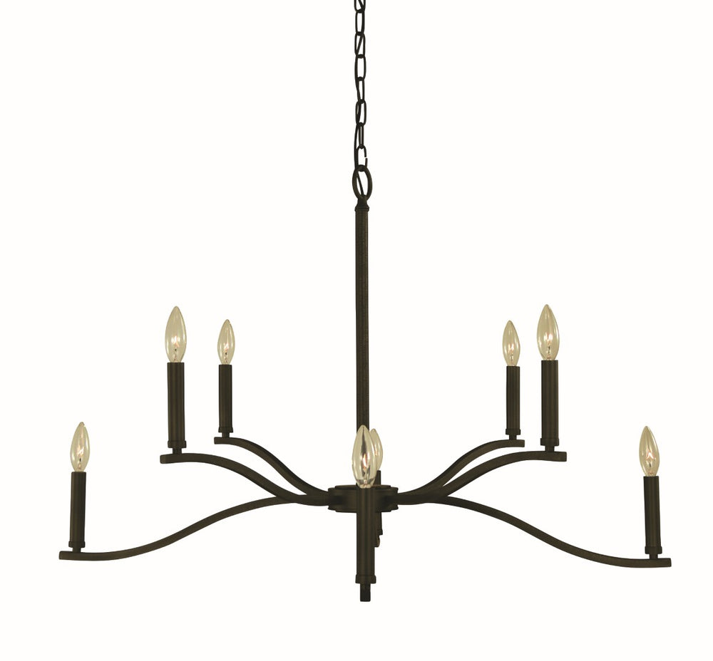 Framburg 8-light Elegant Bridgeport Dining Chandelier - Stunning Illumination For Your Sophisticated Space Iron Metal L1192 Iron