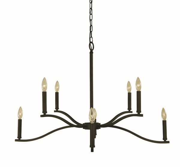 Framburg 8-light Elegant Bridgeport Dining Chandelier - Stunning Illumination For Your Sophisticated Space Iron Metal L1190 Iron