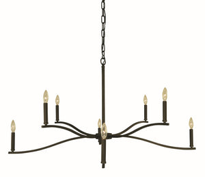 Framburg 8-light Elegant Bridgeport Dining Chandelier - Stunning Illumination For Your Sophisticated Space Iron Metal L1192 Iron