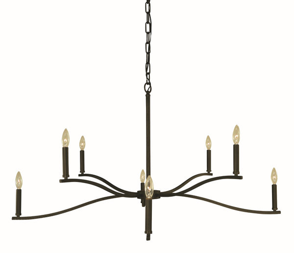 Framburg 8-light Elegant Bridgeport Dining Chandelier - Stunning Illumination For Your Sophisticated Space Iron Metal L1192 Iron