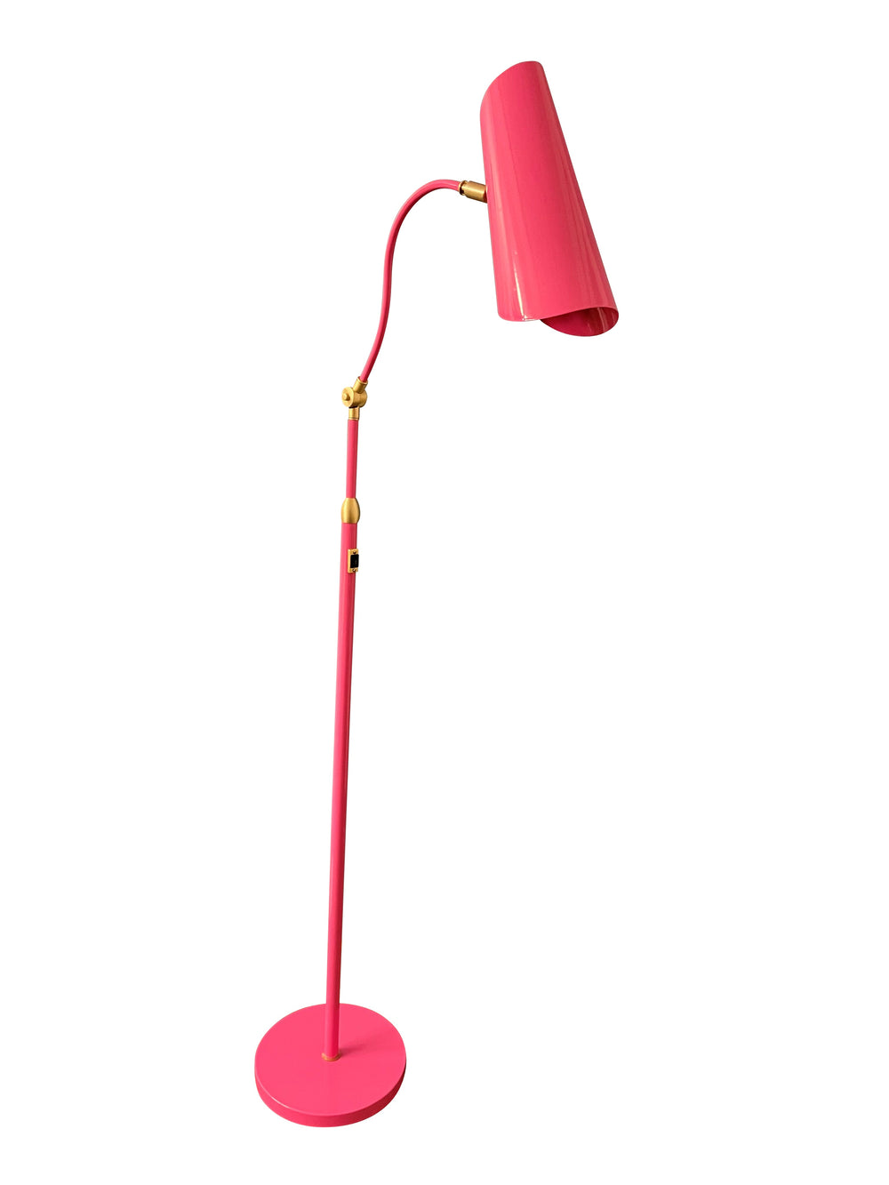 House Of Troy Logan Stylish Floor Lamps With Adjustable Shade Height And Convenient On/Off Switch For Any Space White,Satin Nickel Metal L300-wtsn