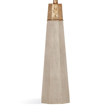 Basset Mirror Rowan Table Lamp - Modern Cement Base With Gold Accent & Elegant Linen Shade For Stylish Spaces Gray Cement,Hard Back Linen Shade L3223t