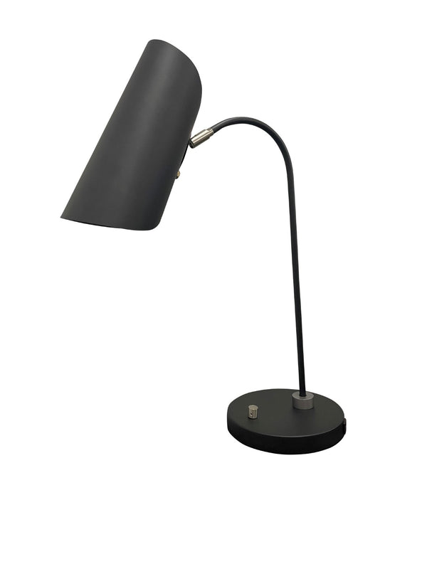 House Of Troy Logan Table Lamps With Usb Charging And Adjustable Swivel Shade For Perfect Lighting Control Black,Satin Nickel Metal L350-blksn