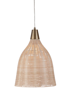 Basset Mirror Elliott Pendant Lamp: Exquisite Natural Rattan Design For Elegant Home Lighting & Boho Decor Charm Brown Rattan,Metal L4046p